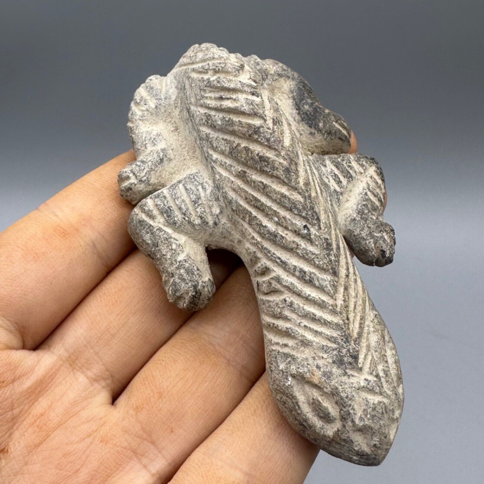 Rare Ancient Roman Animal Geco Stone Rare Old Unique Figure