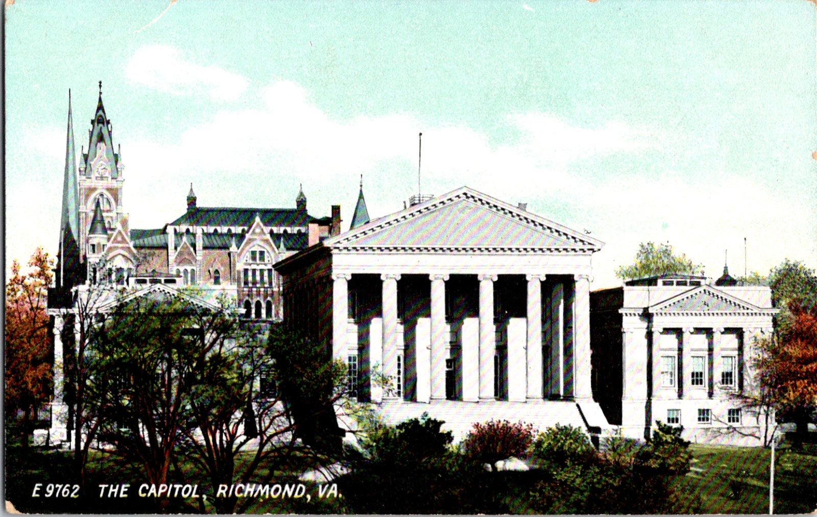 Vintage C. 1910 View of The Capitol Building of Richmond Virginia VA Postcard