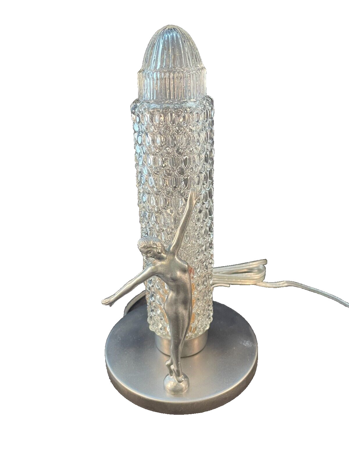 vintage Art Deco nude figural lamp