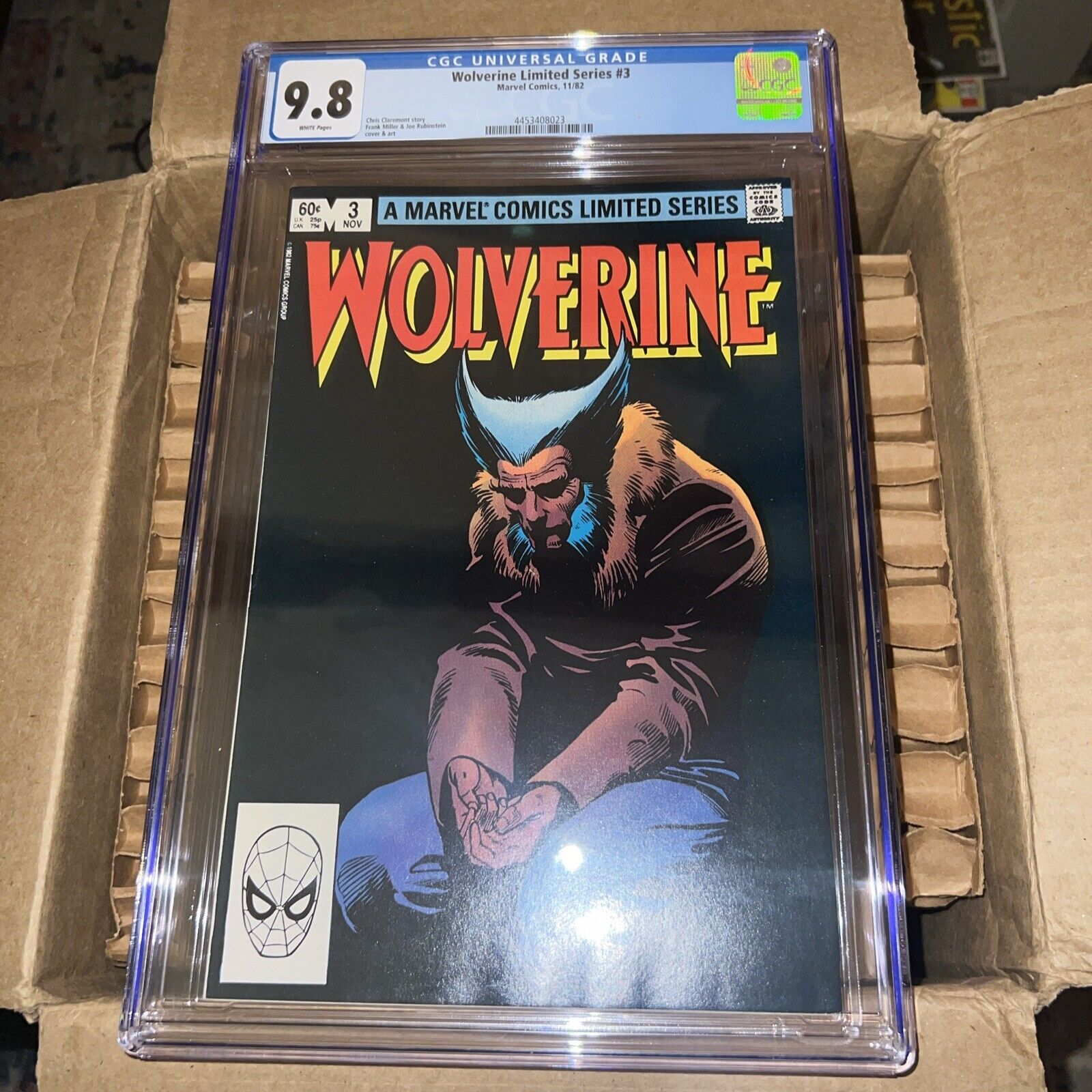 Marvel Wolverine Limited Series #3 CGC 9.8 WHITE PAGES Claremont Miller 1982