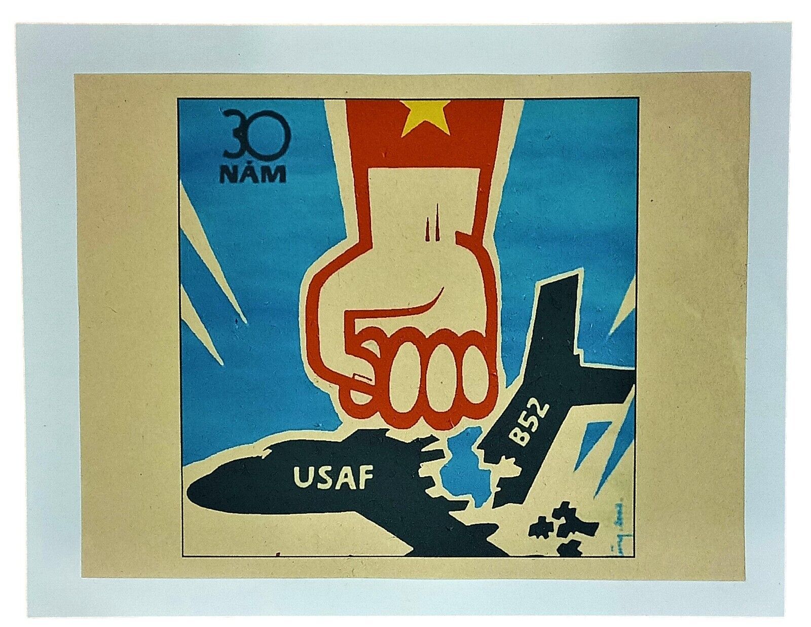 Vietnam War Propaganda Poster 30th Anniversary Shooting Down Over 5000 Aircrafts