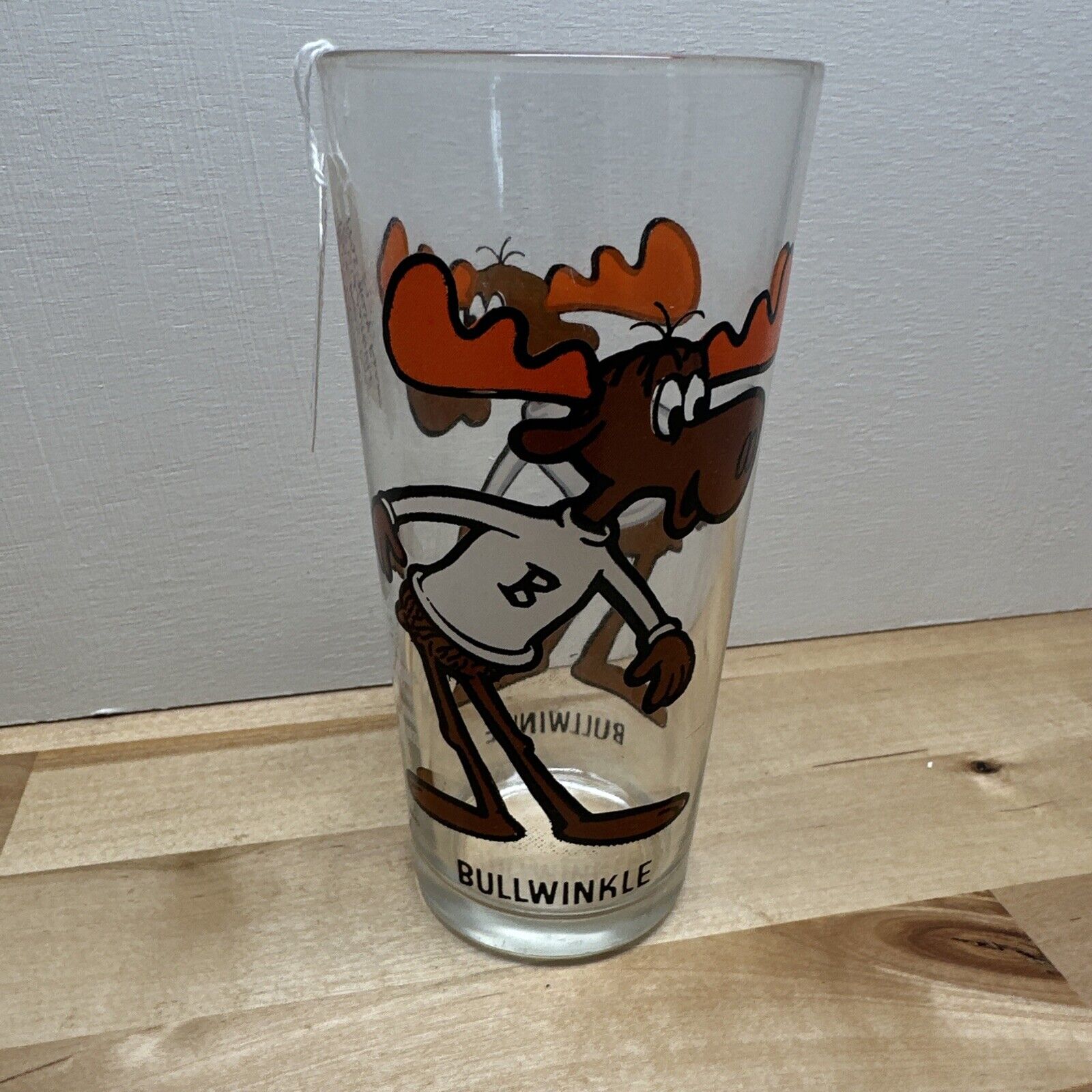 Bullwinkle Holly Farms 1975 Collector Series Glass (Moose) Vintage