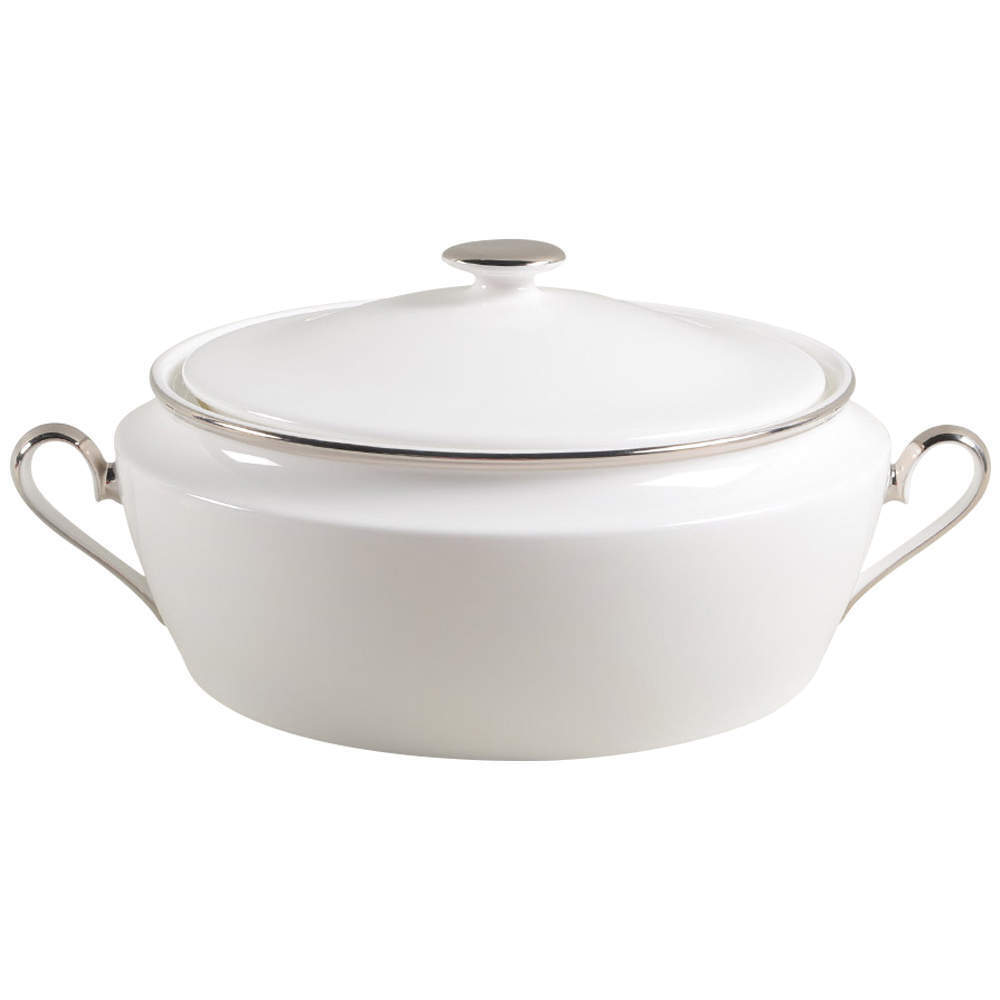 Lenox Solitaire White Round Covered Vegetable Bowl 5442221