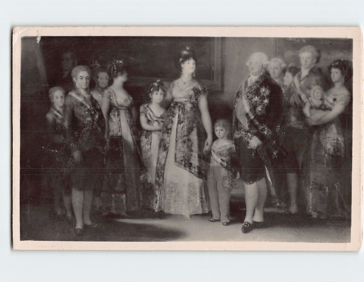 Postcard Familia de Carlos IV By F. Goya, Museo del Prado, Madrid, Spain