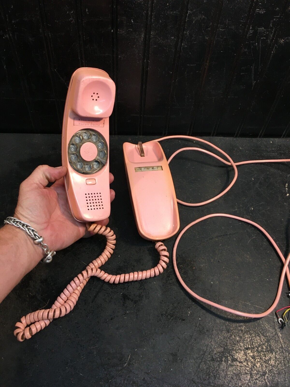 Western Electric Bell System Pink  Rotary Phone Desk Style Untested RETRO MCM