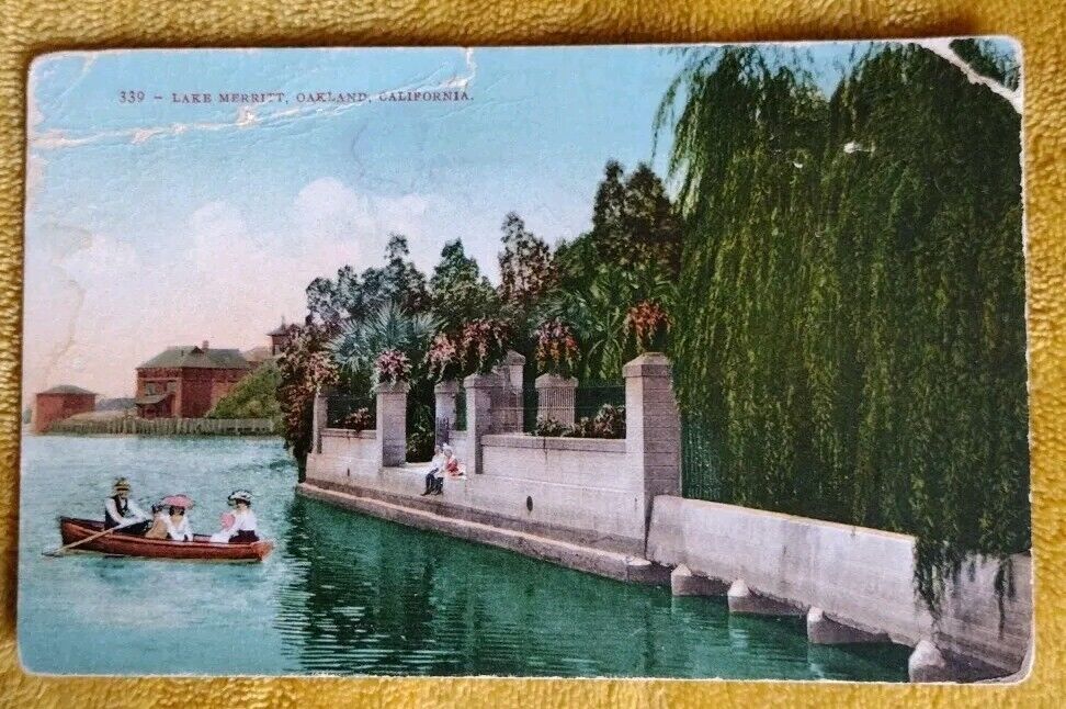 Lake Merritt Oakland California Postcard Antique 