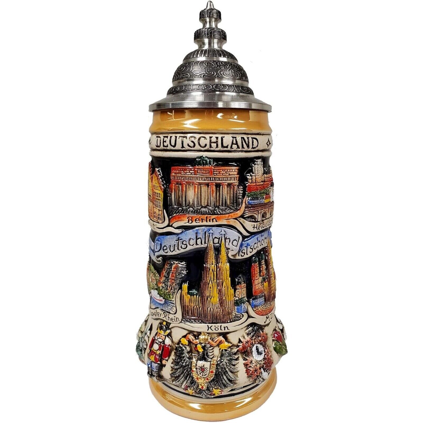 Germany is Beautiful City Panorama LE Stoneware German Beer Stein .5 L