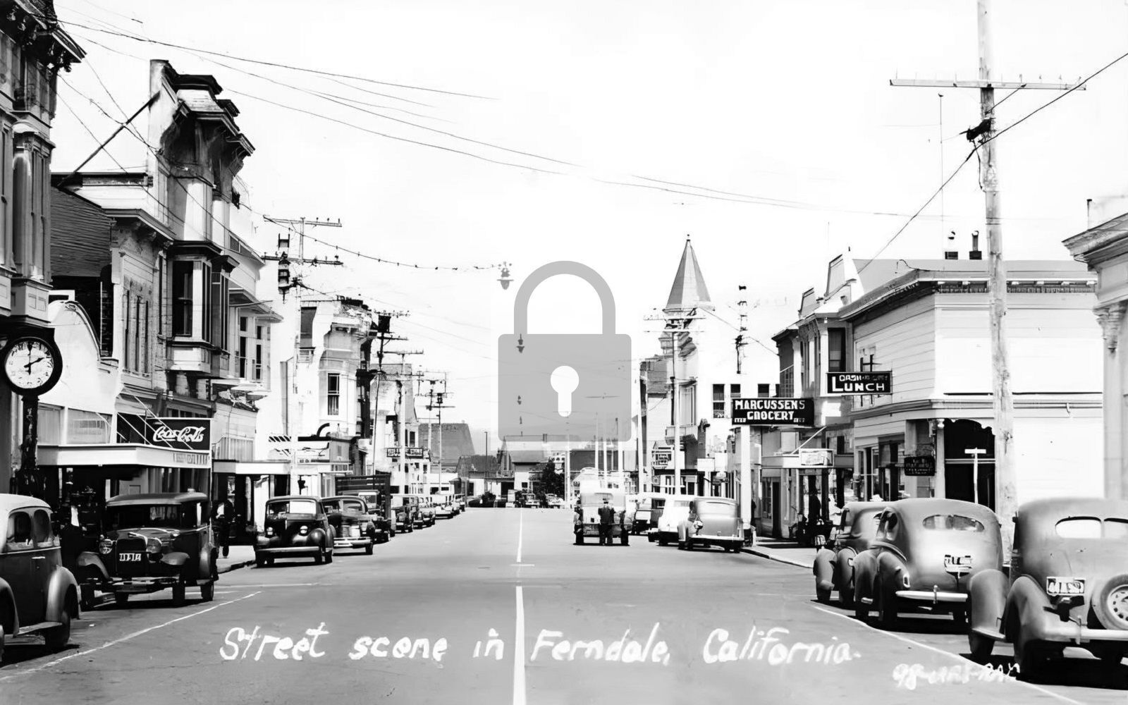 Street View Cars Restaurants Ferndale California CA