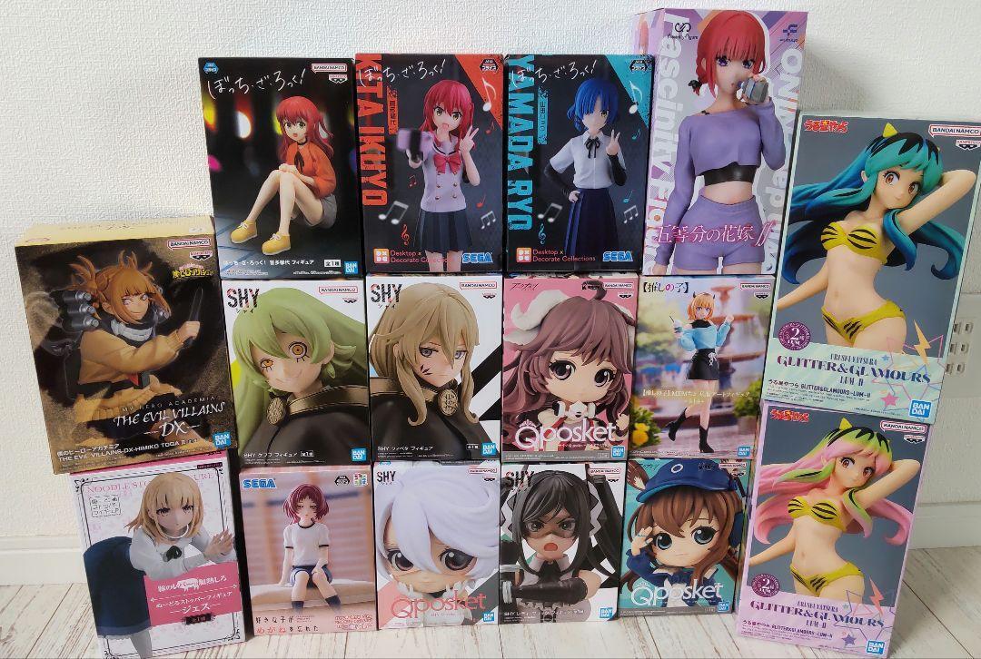 Anime Mixed set Oshi no Ko Urusei Yatsura etc. Girls Figure lot of 16 Set sale