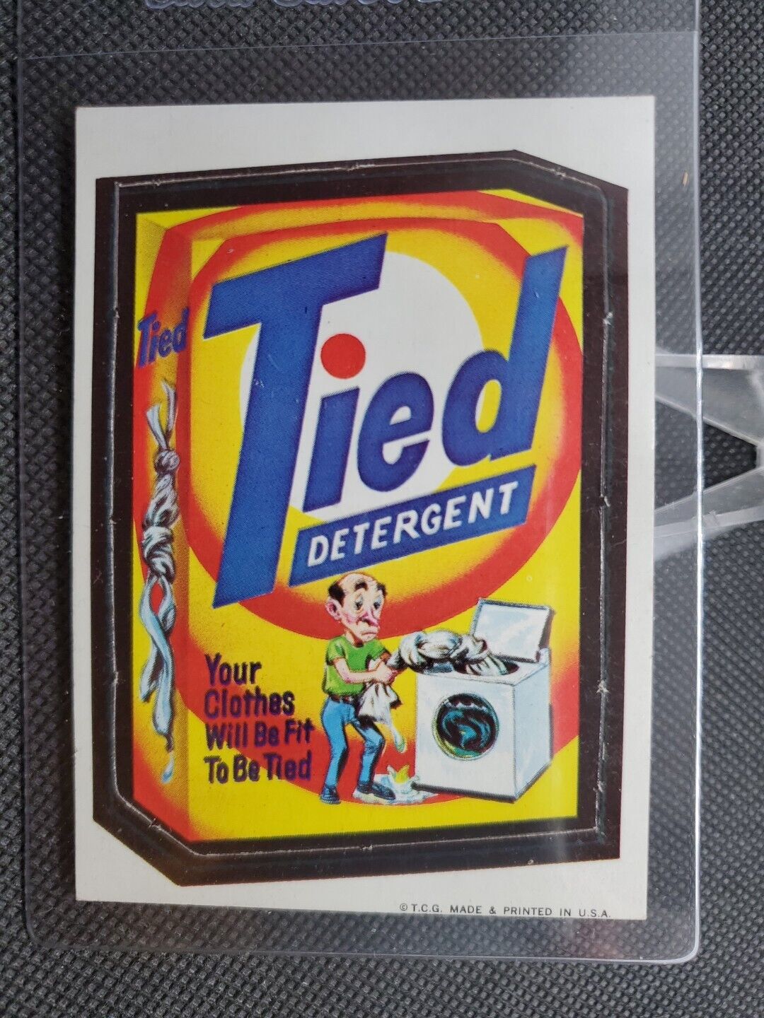 VINTAGE 1967 TIED DETERGENT TOPPS WACKY PACKS #26