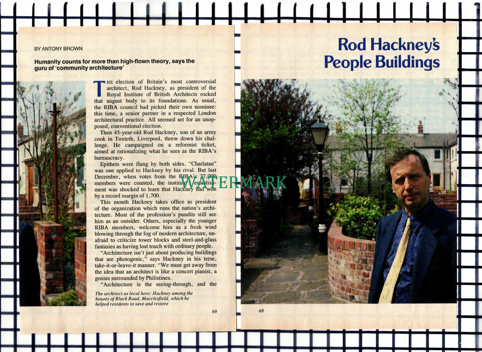 Rod Hackney Architect - 1987 Small Article / Print