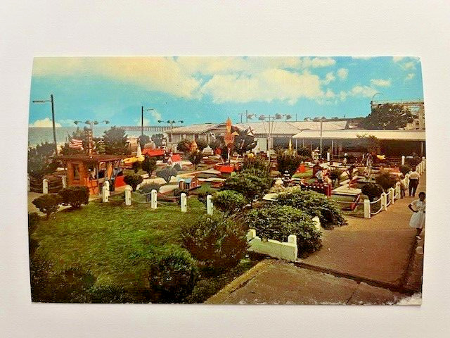 Vintage postcard Buckroe Beach Virginia Amusement Park Miniature Mini Golf