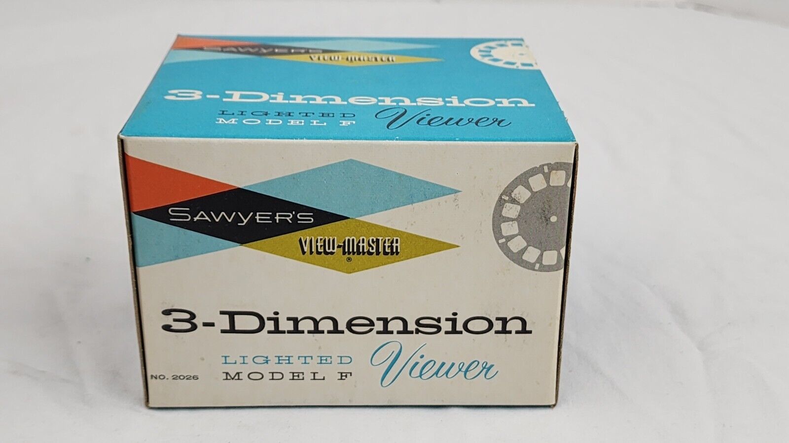 NOS VINTAGE - Sawyers View Master Lighted 3-D Model F NO. 2026 Brown Ca. 1950s