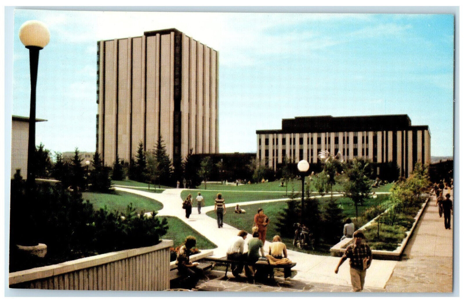 c1950's Main Campus University of Calgary Alberta Canada Vintage Postcard
