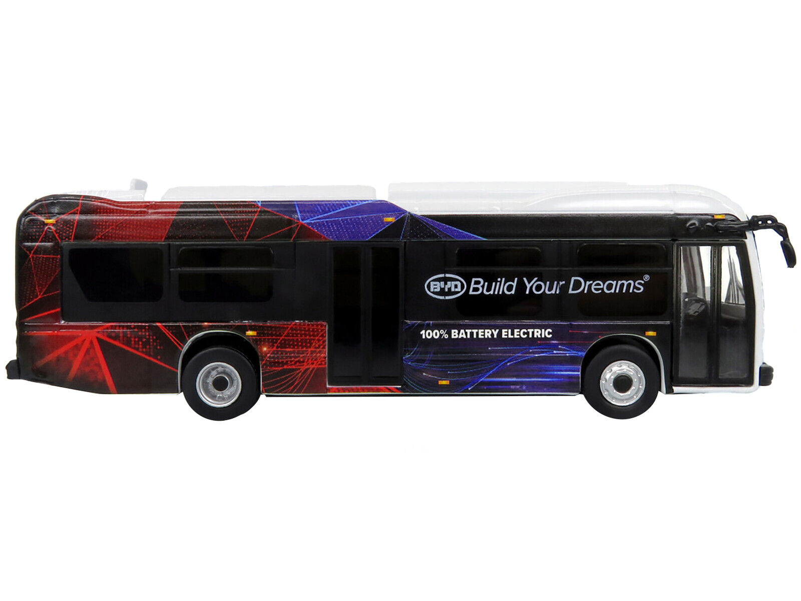 2023 BYD K8M Electric Transit Bus 1/87 HO Diecast Model Iconic Replicas Limit...