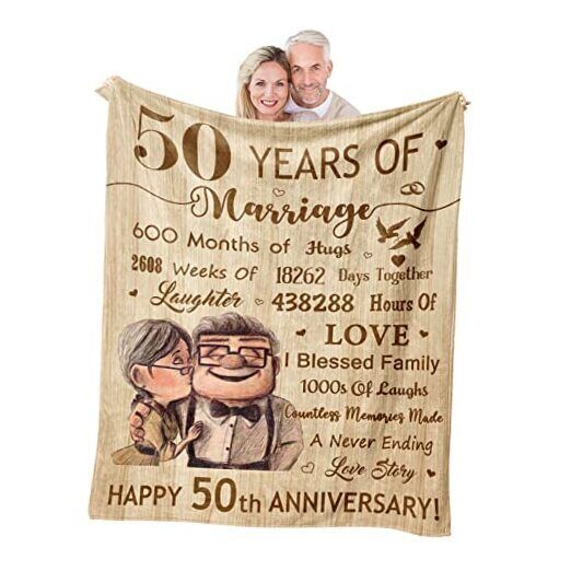 50th Anniversary Blanket Gifts, 50th 60\