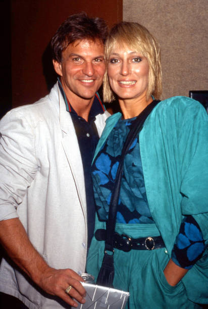 Celebrity couple Josh Taylor Sandahl Bergman attend an event 1985 Old Photo