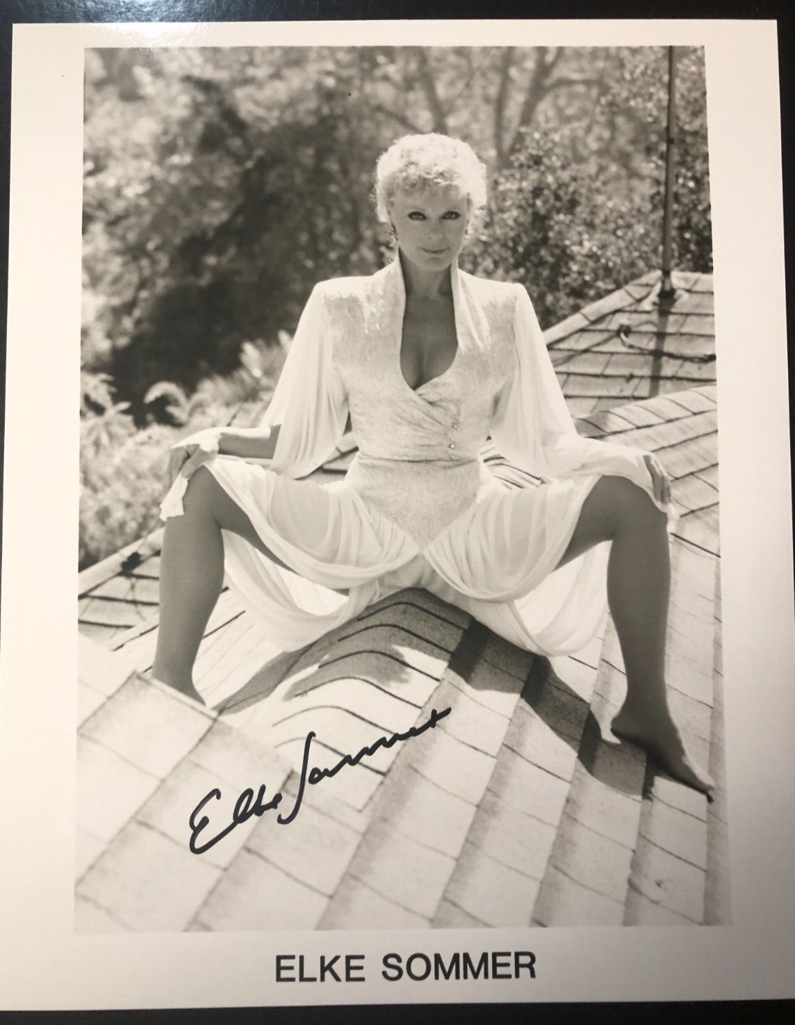 Legendary Actress ELKE SOMMER Signed 8X10 B&W Publicity Photo