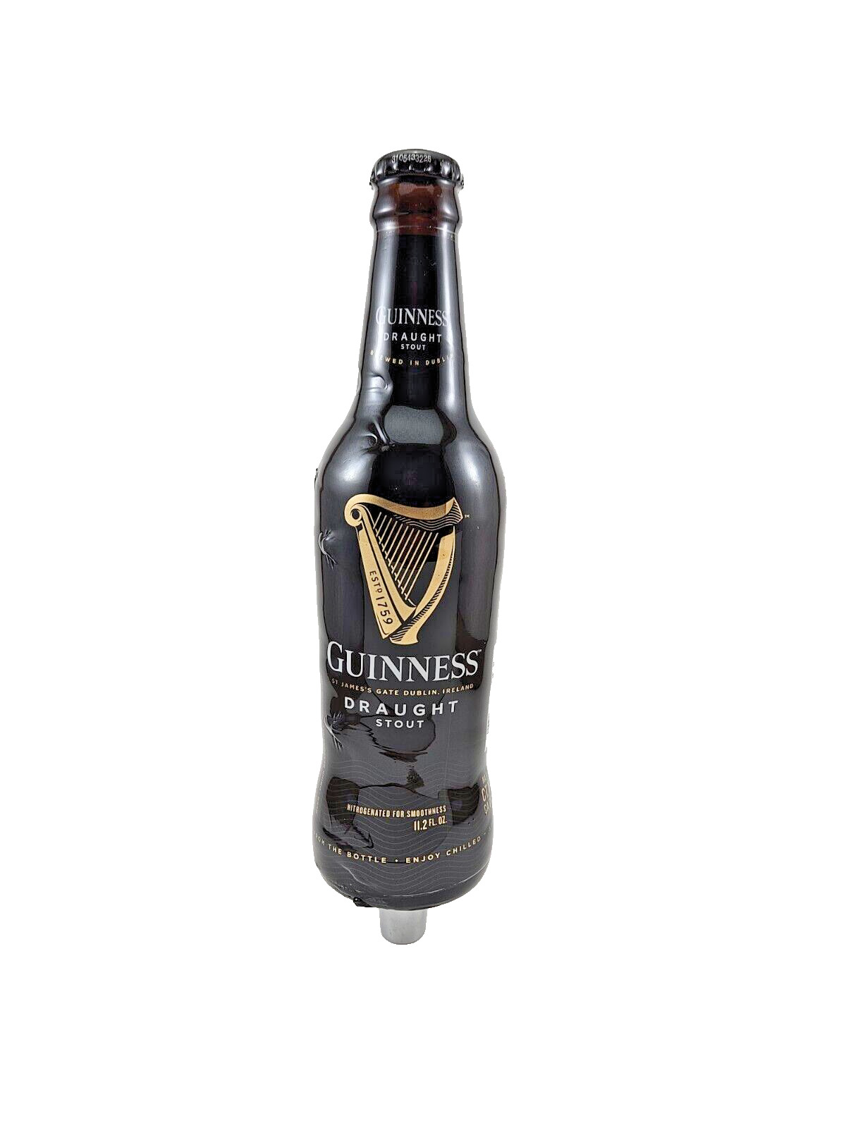 Guinness Beer bottle tap handle. Kegerator Gift Wedding Mancave Bar Draft Marker
