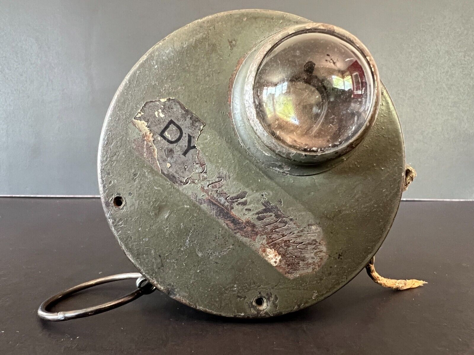 *Working* WW1 German Army Soldiers Dynamo-Driven Trench Lamp Light 