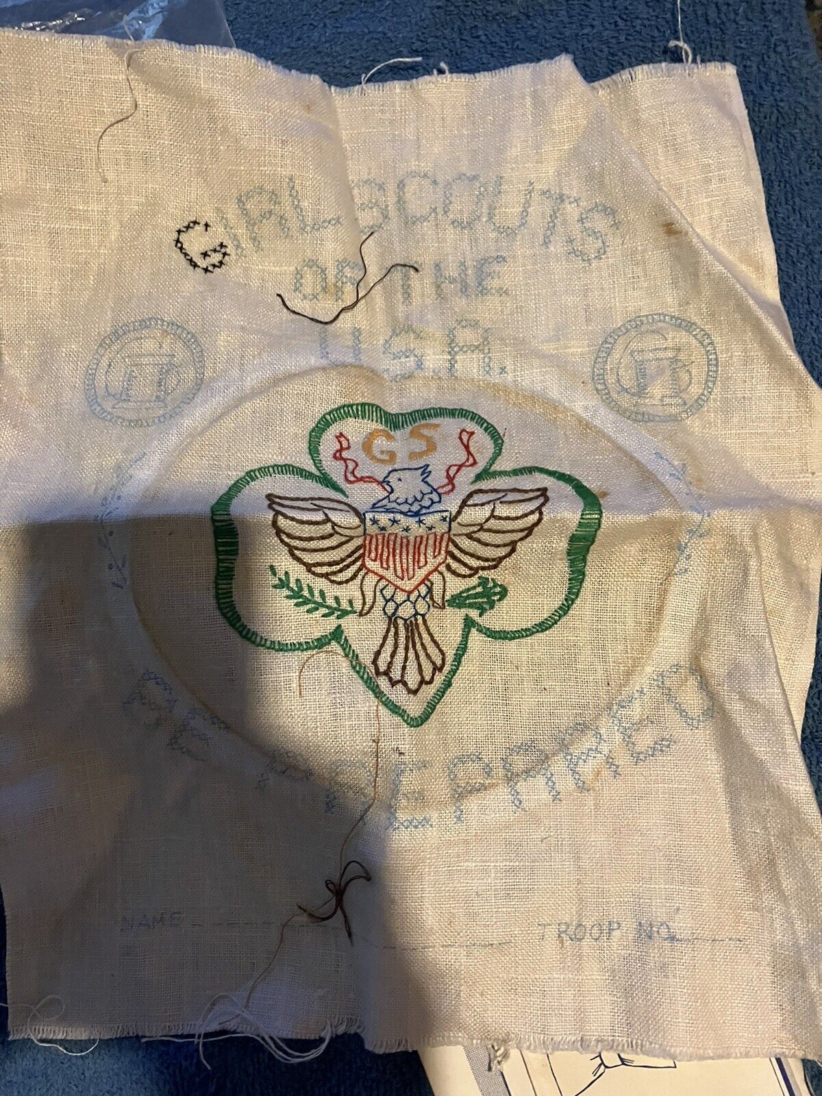 Vintage ‘60s Girl Scout Embroidery 