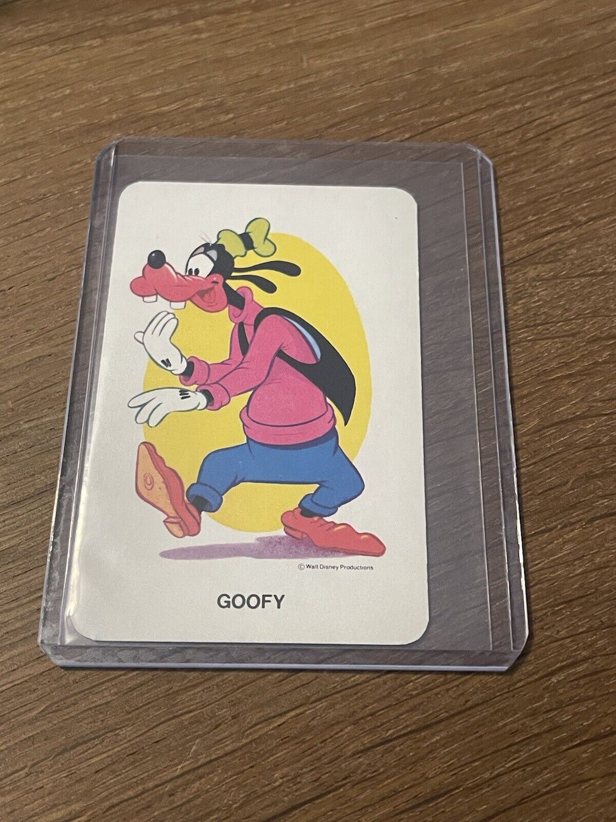 Authentic Vintage Walt Disney Productions Snap Goofy Card RARE DISNEYANA