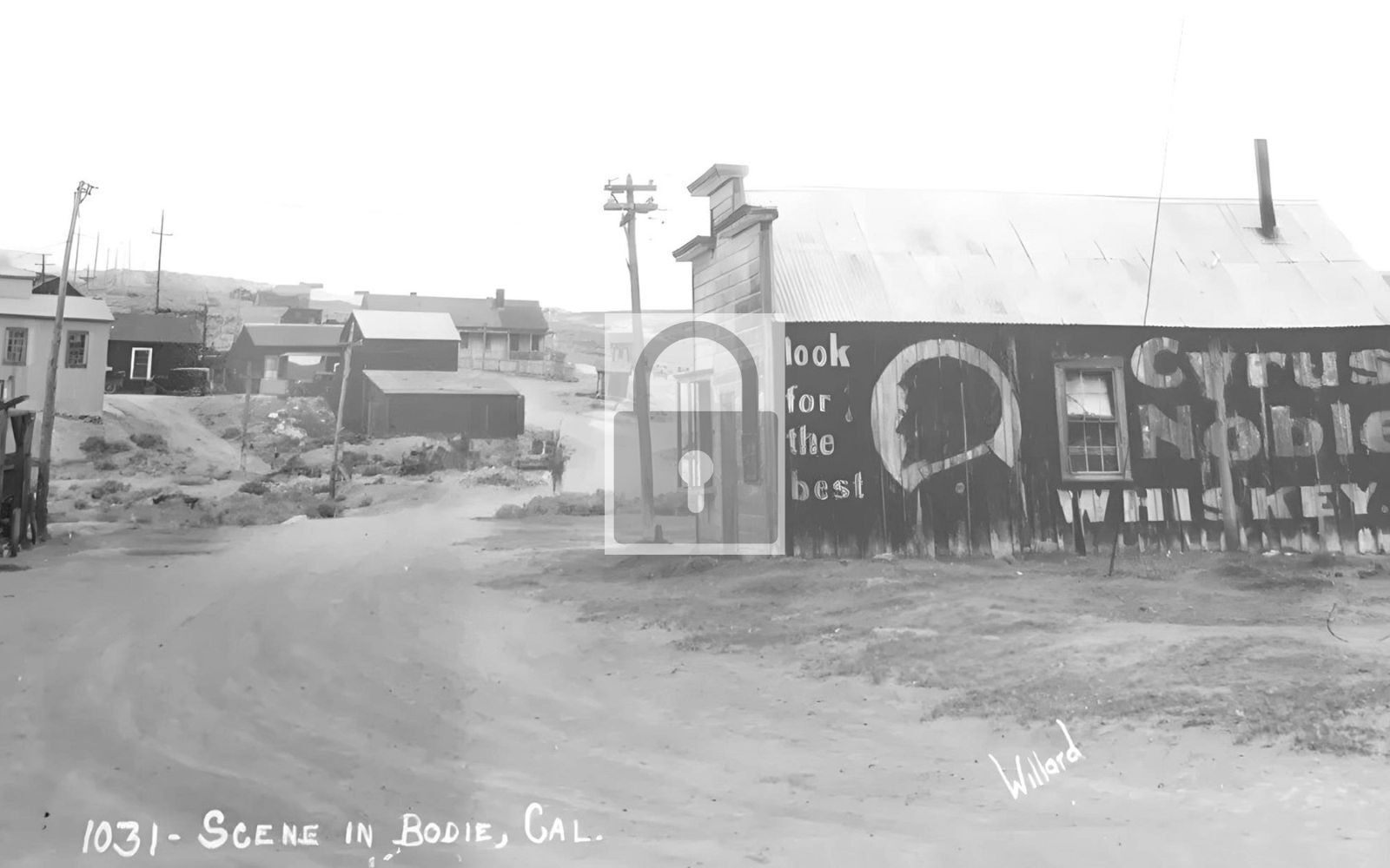 Street View Cyrus Noble Whiskey Ad Bodie California CA