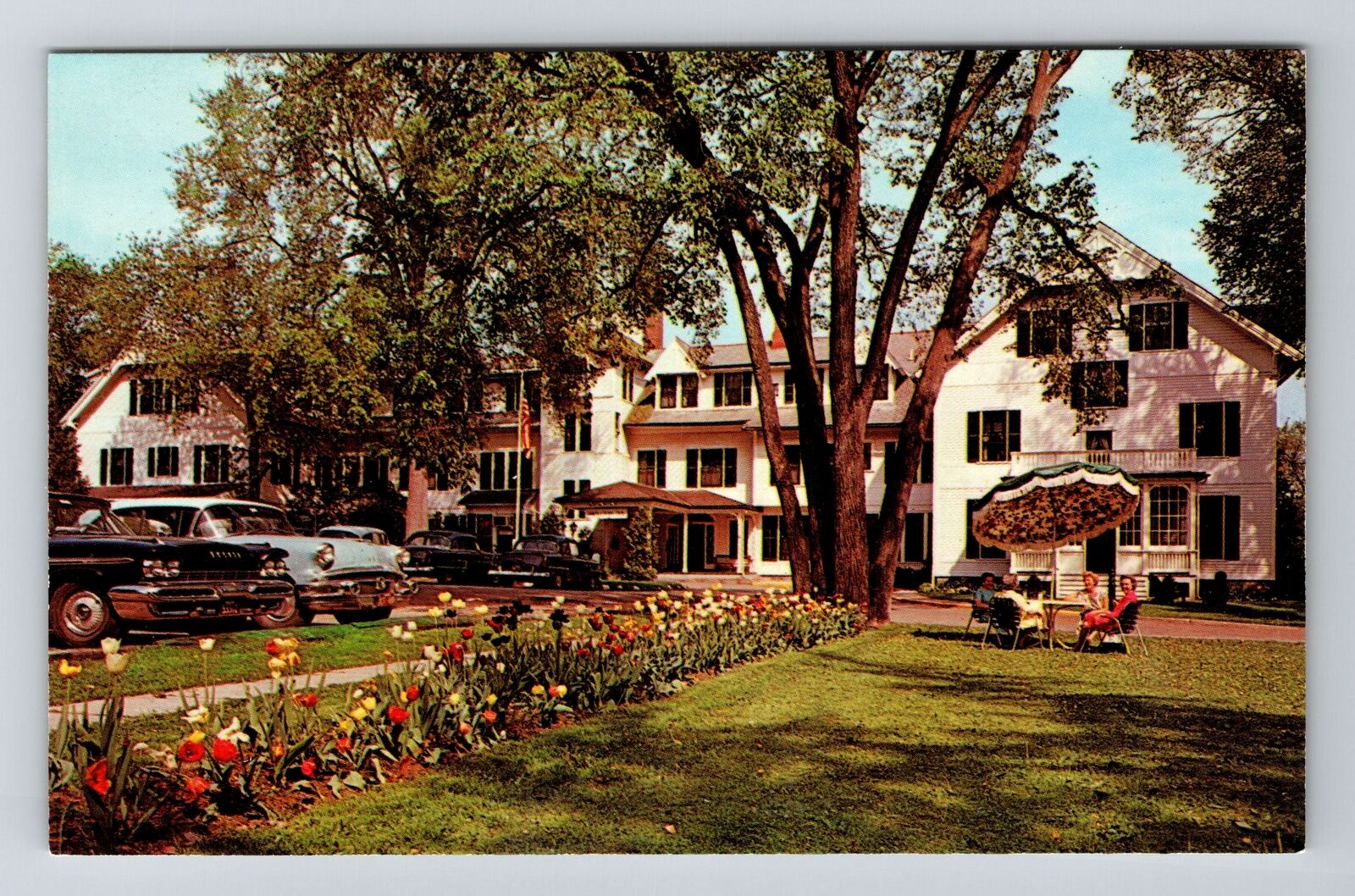 Berkshires MA-Massachusetts Williams Inn Scenic Exterior Vintage Postcard