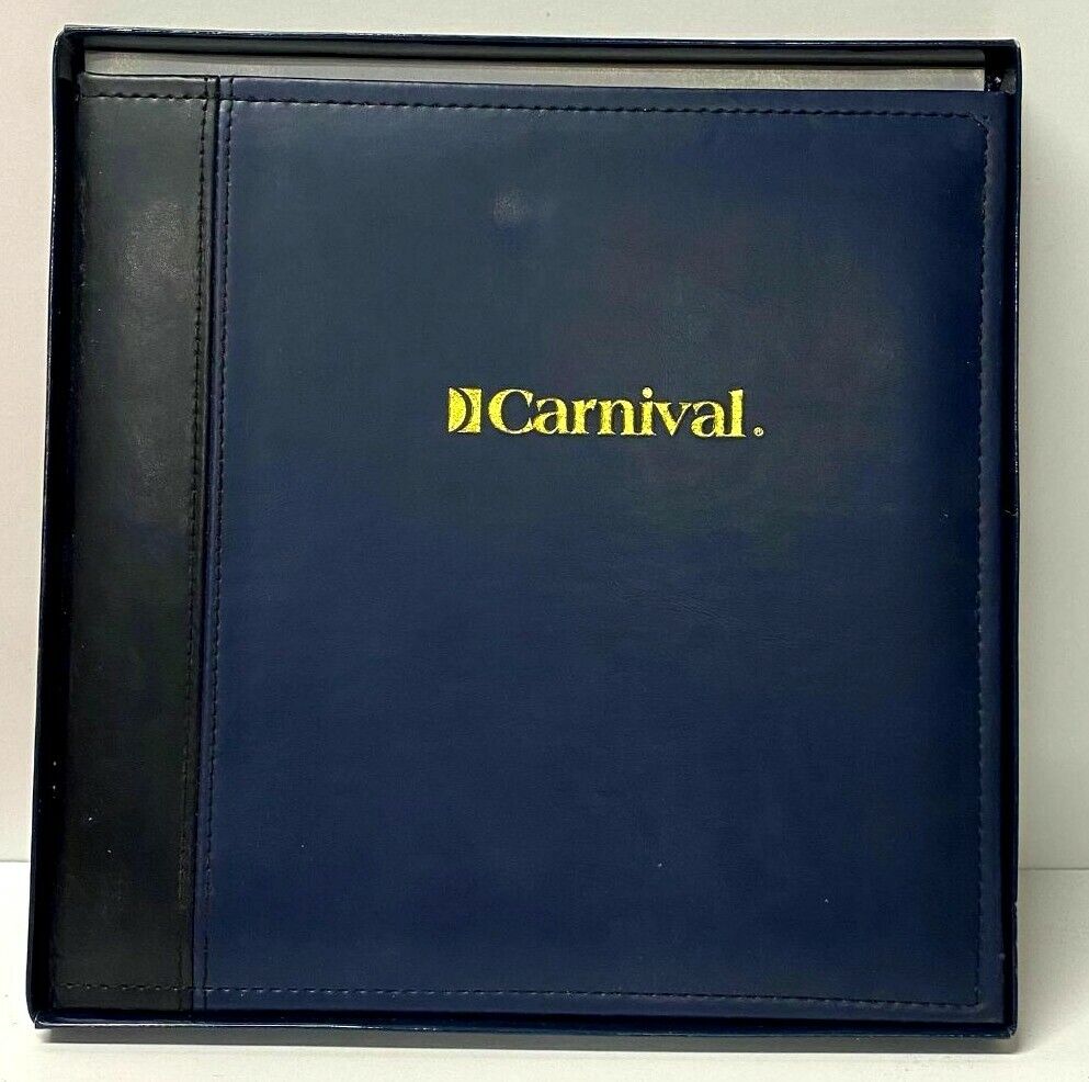 Carnival Cruise Line Cruise Ship Photo Frame Folder Album Folio w Box
