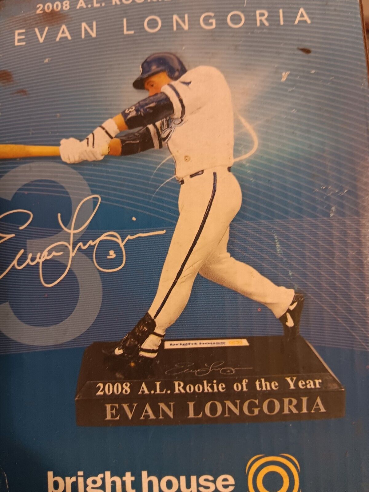 Evan Longoria Autographed Action Figure Rookie of the year