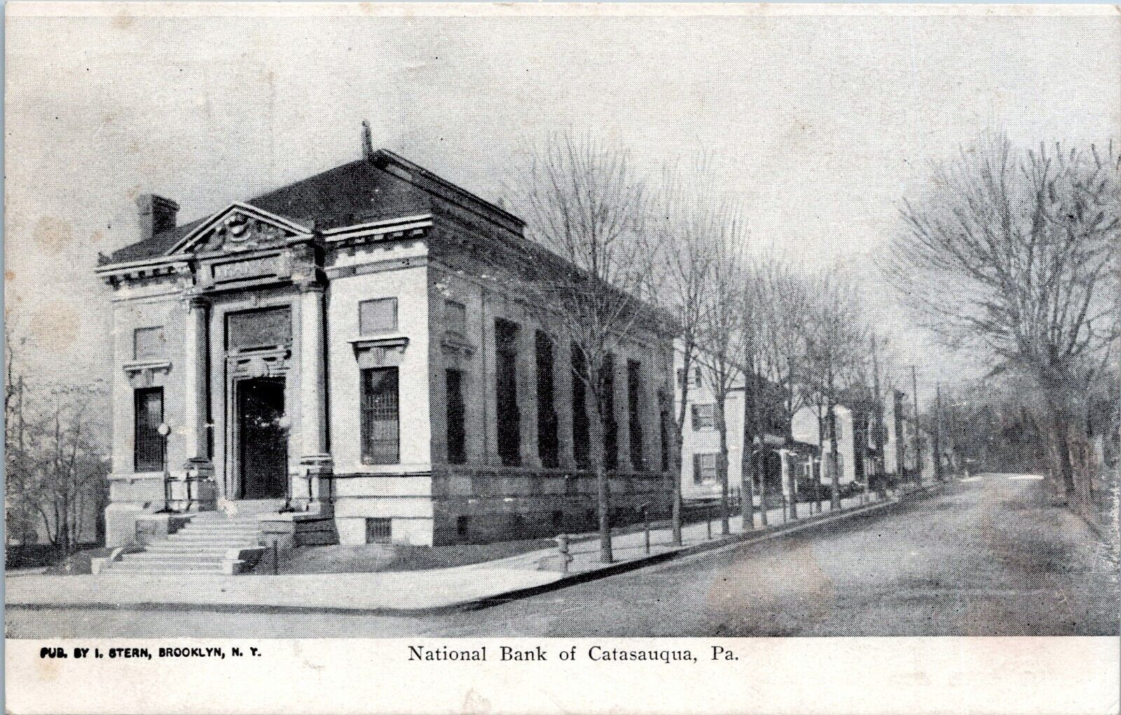 National Bank of Catasauqua Pennsylvania - Vintage u/b Postcard