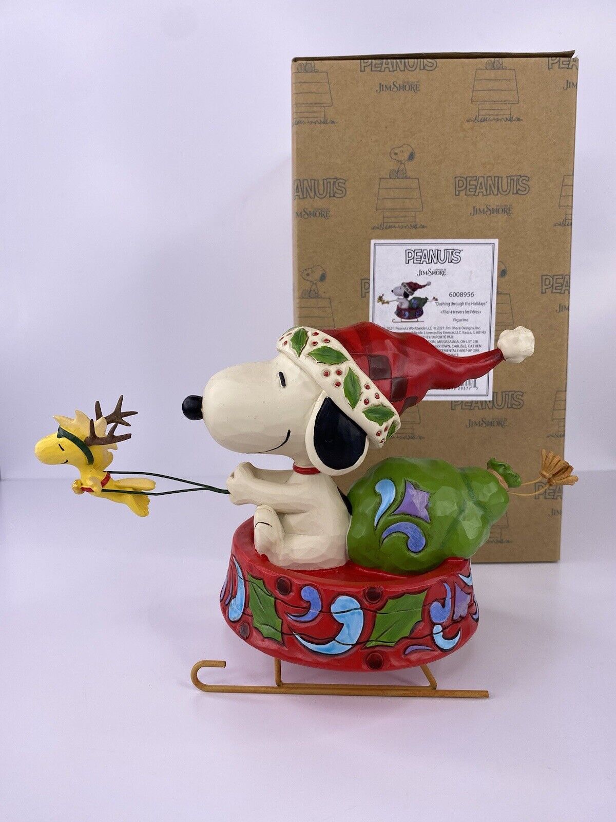 Snoopy “Dashing Through The Holidays” Jim Shore - With Box - Peanuts