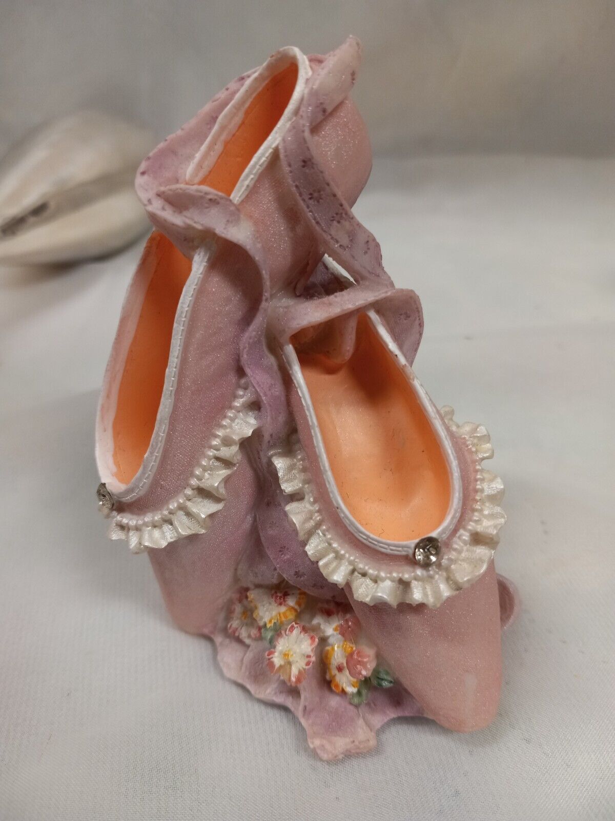 K's Collection Ballerina Toe Shoes Resin Figurine  Vintage 