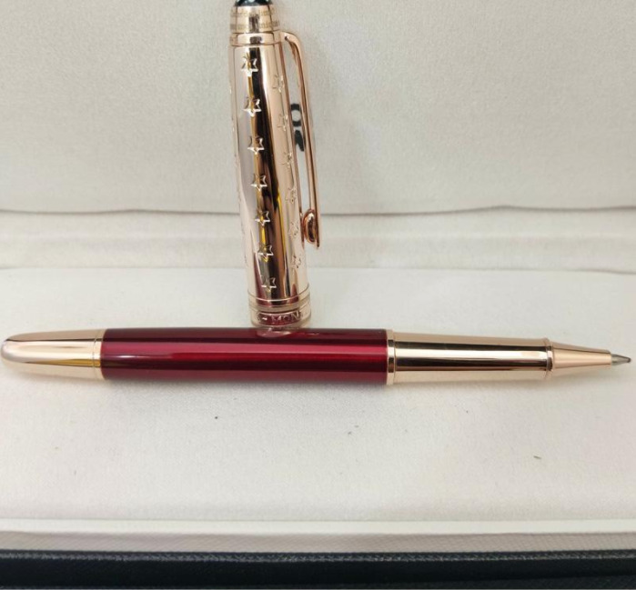 Luxury 163 Metal Prince Series Red+Gold Color 0.7mm Rollerball Pen NO BOX