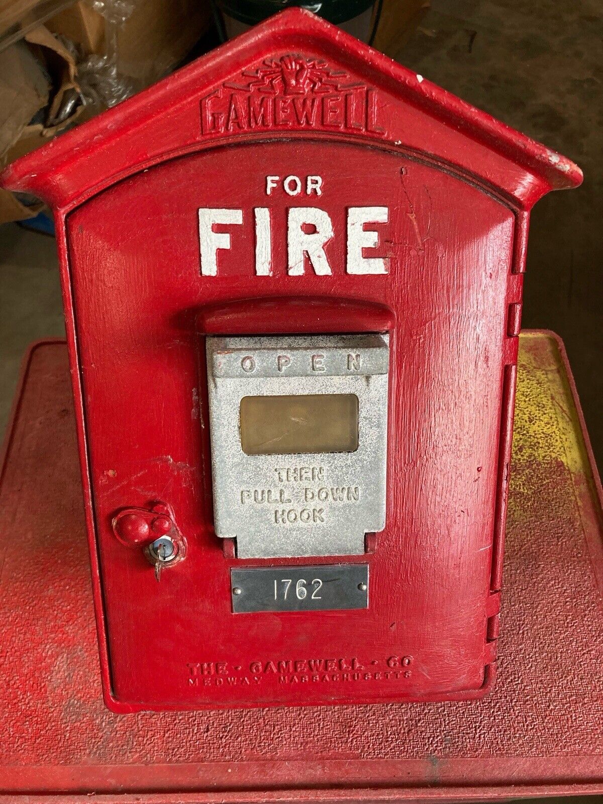 Vintage Gamewell fire call box alarm Gamewell Wall mount #1762