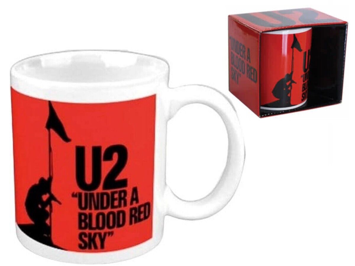 u2 Band Coffee Mug-Under A Blood Red Sky - U2 Gift Collectibe Box - Concert Mug