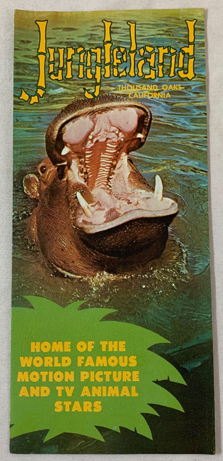 1960s JUNGLELAND Thousand Oaks, California brochure