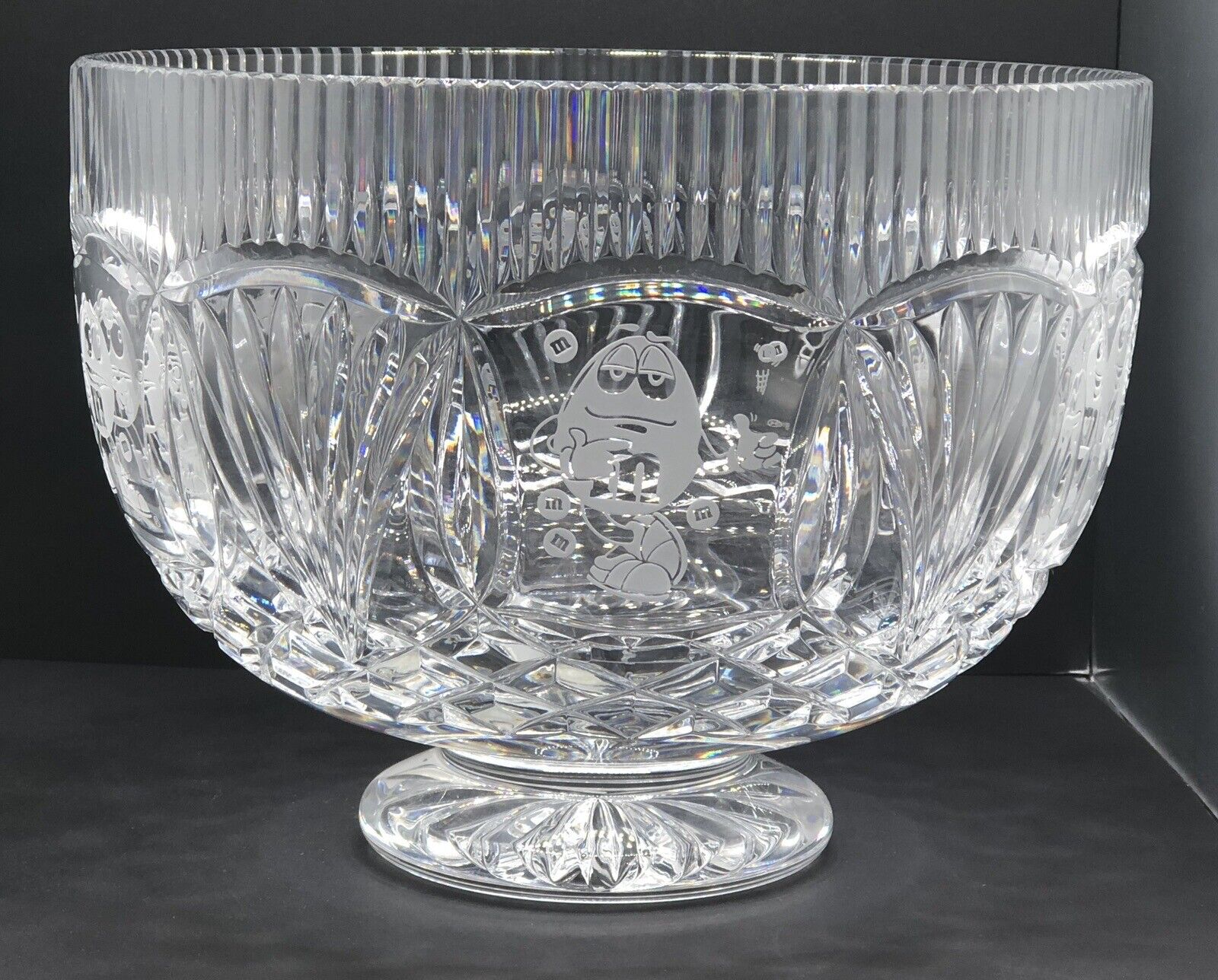 M&M Mars Centerpiece Bowl Waterford Crystal 6.75\