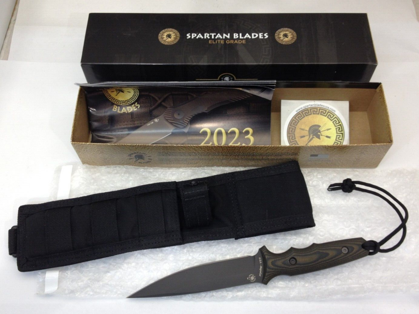 Spartan Blades Knife Harsey Clandestina Black Blade MagnaCut Black Camo