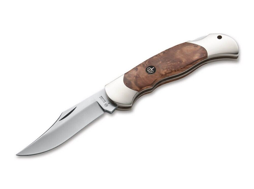 Boker Optima Lockback Folding Knife 3.5 440C Steel Blade Thuja Wood - 113002TH