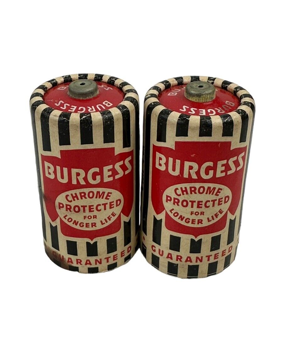 Vintage Burgess No 2 Sz D Battery Chrome Protected  Lot of 2