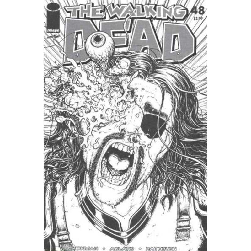 Walking Dead #48 Black & White Variant  - 2003 series Image comics NM+ [s}