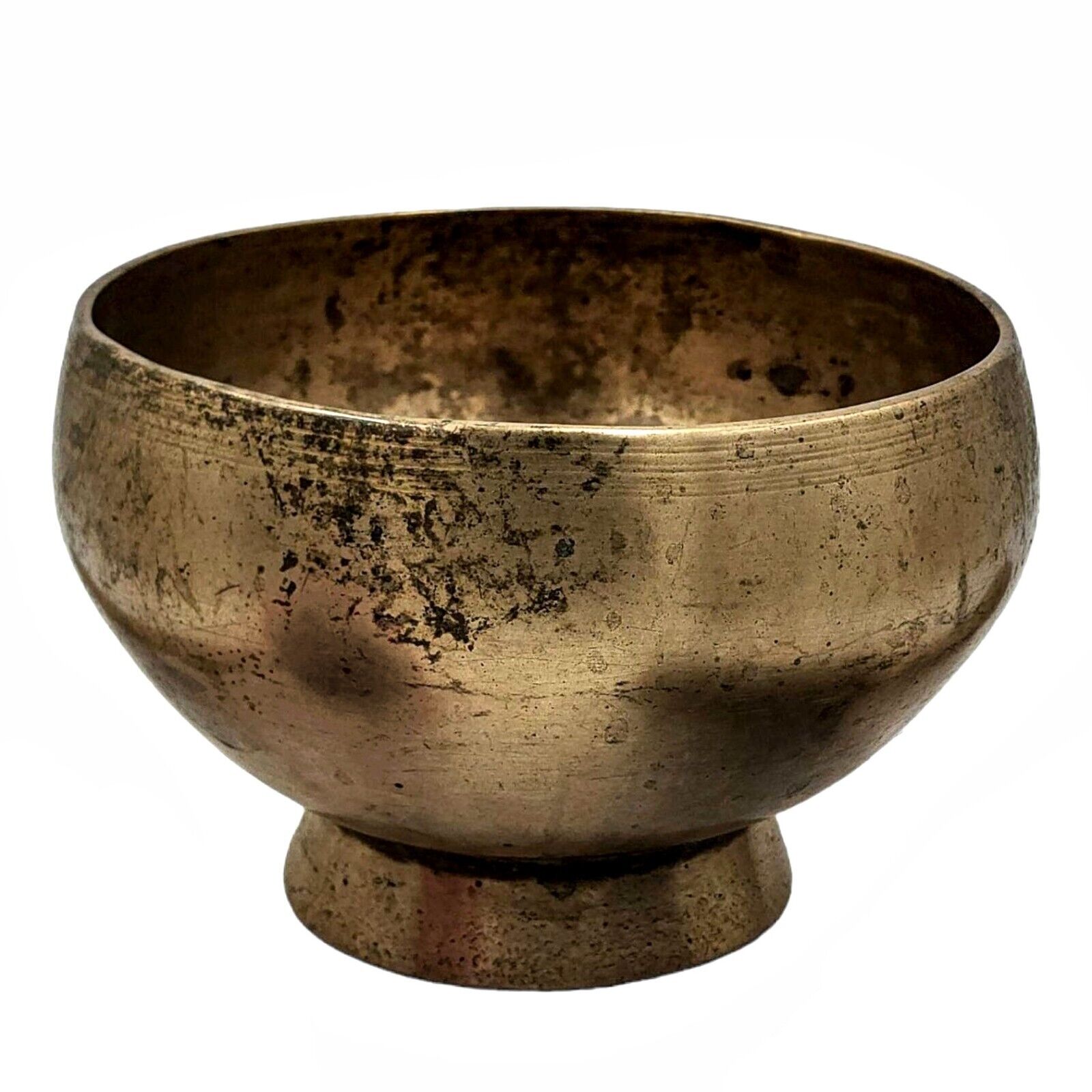Vintage Handmade Hammered Antique Naga Yoga Singing Bowl Tibetan Sound Healing