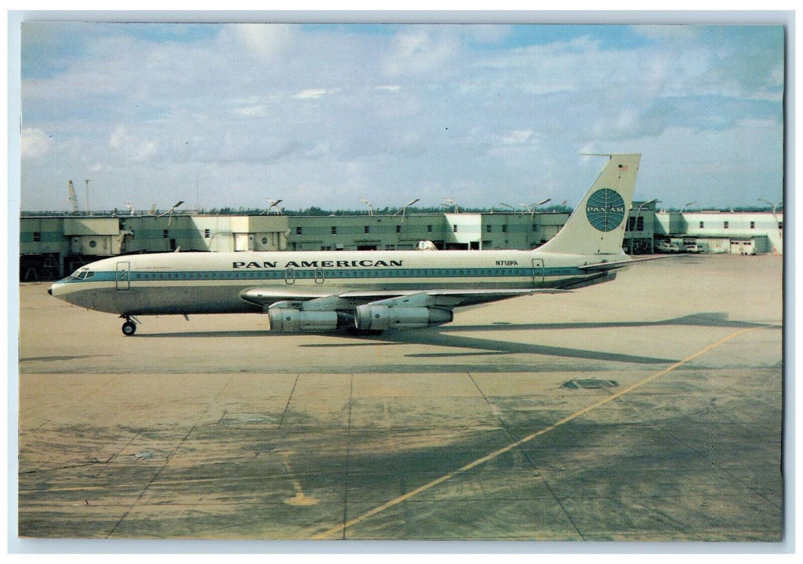 c1950's A C5 at Heathrow Supacard Boeing 707-121B N712PA Airplane Postcard