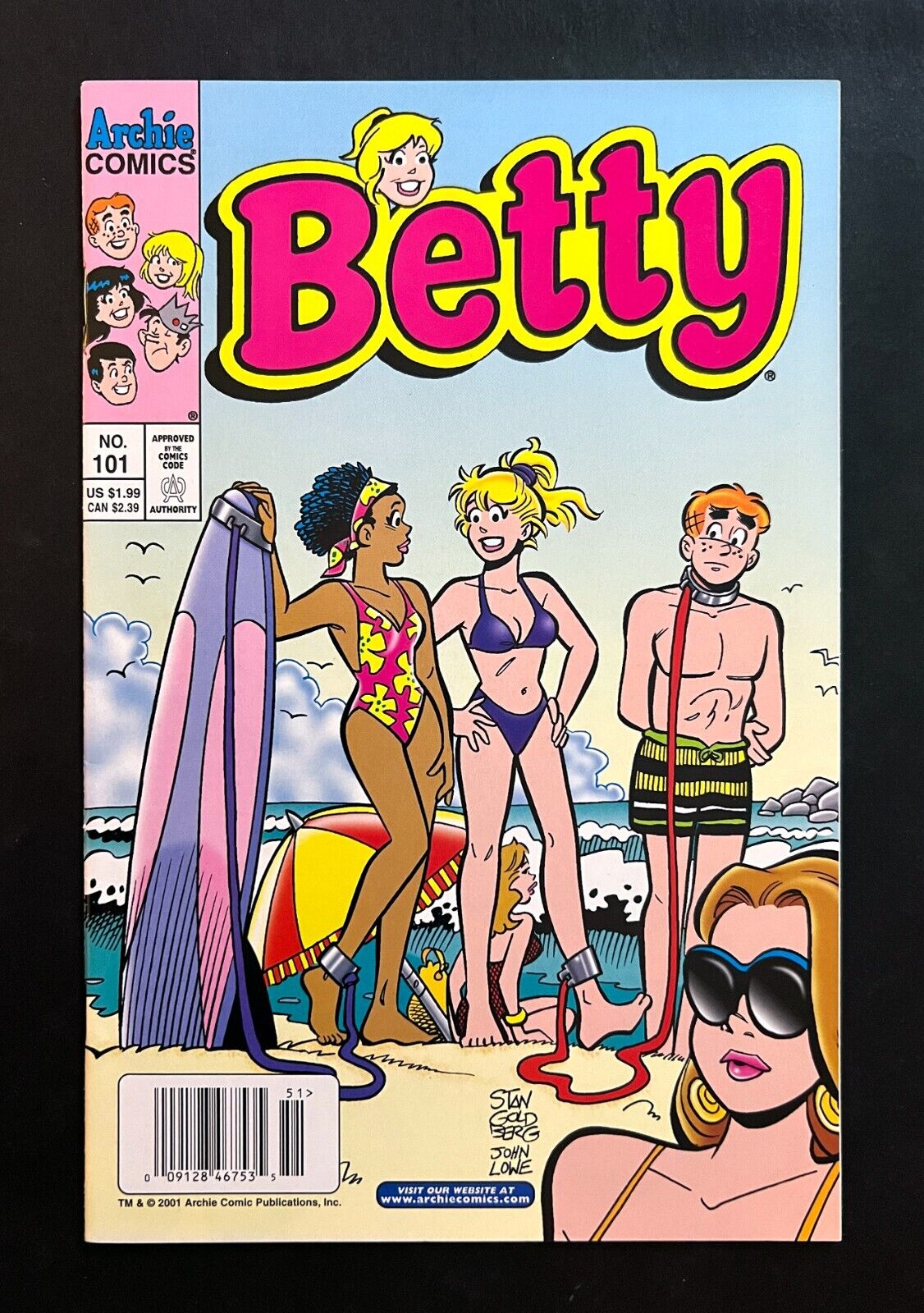 BETTY #101 Hi-Grade Newsstand Bondage Bikini Innuendo GGA Cover Archie 2001