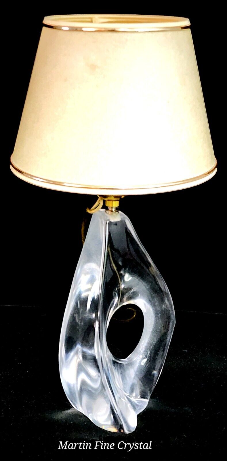 Daum French Crystal Lamp - 1950\'s Genuine Model 1 - Absolutely Mint Condition