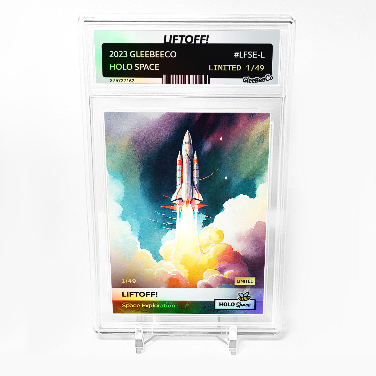 LIFTOFF Space Exploration Art Card 2023 GleeBeeCo Holo Space #LFSE-L /49