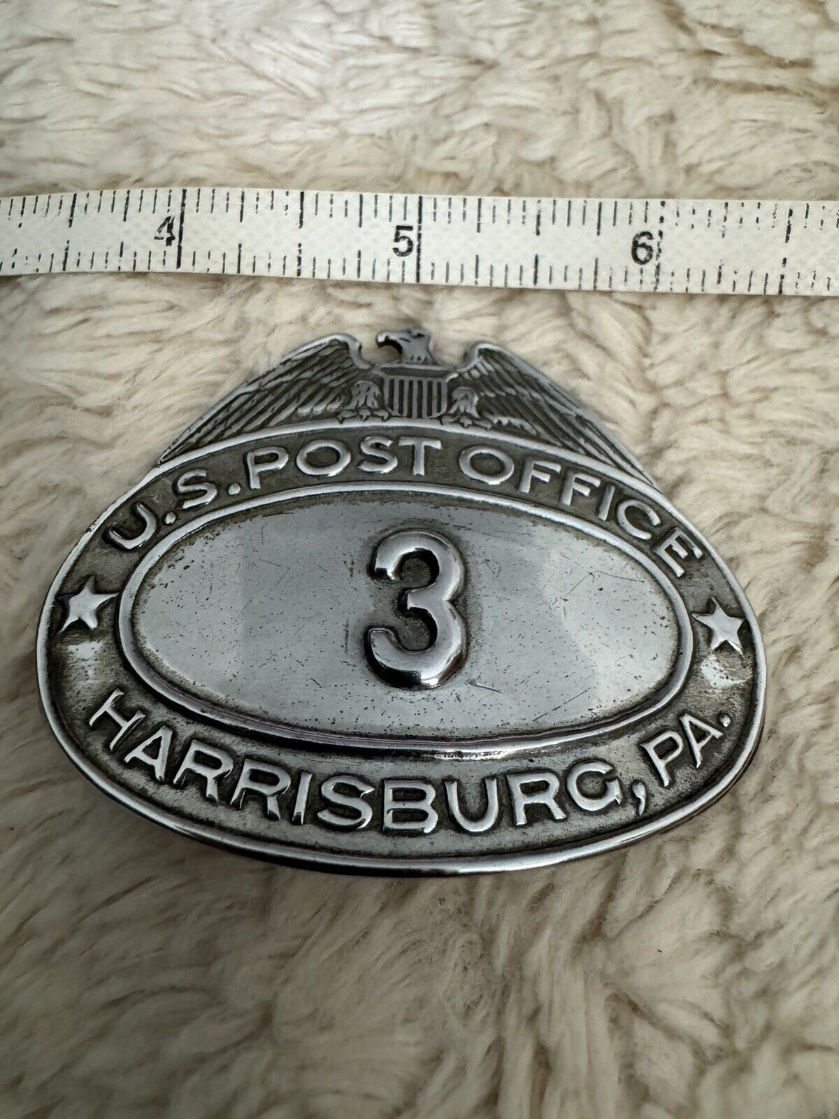 Vintage USPS Post Office U.S. Mail Antique Obsolete Badge