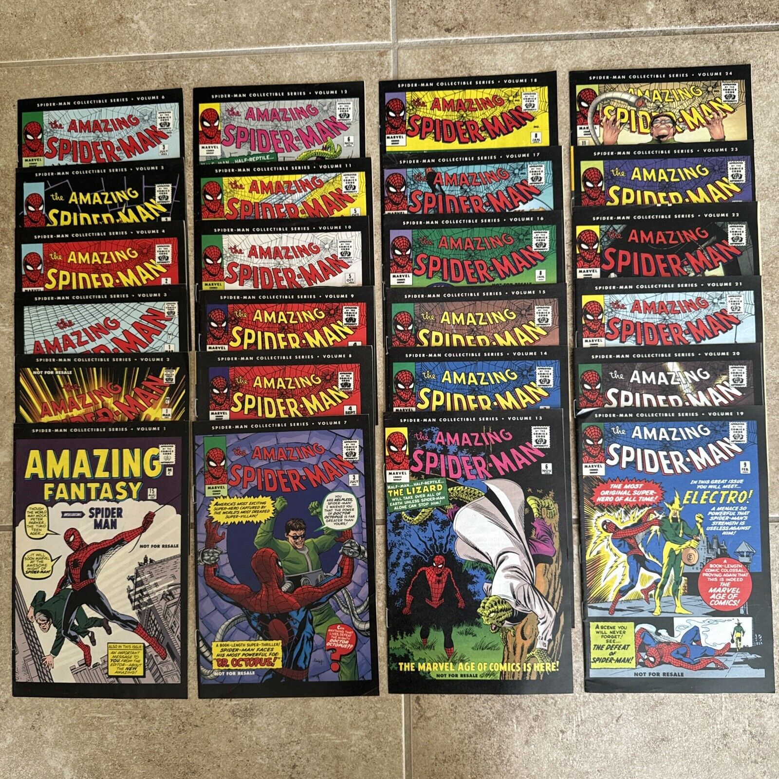 Marvel The Amazing Spider-Man Collectible Series Volumes 1-24 Vintage