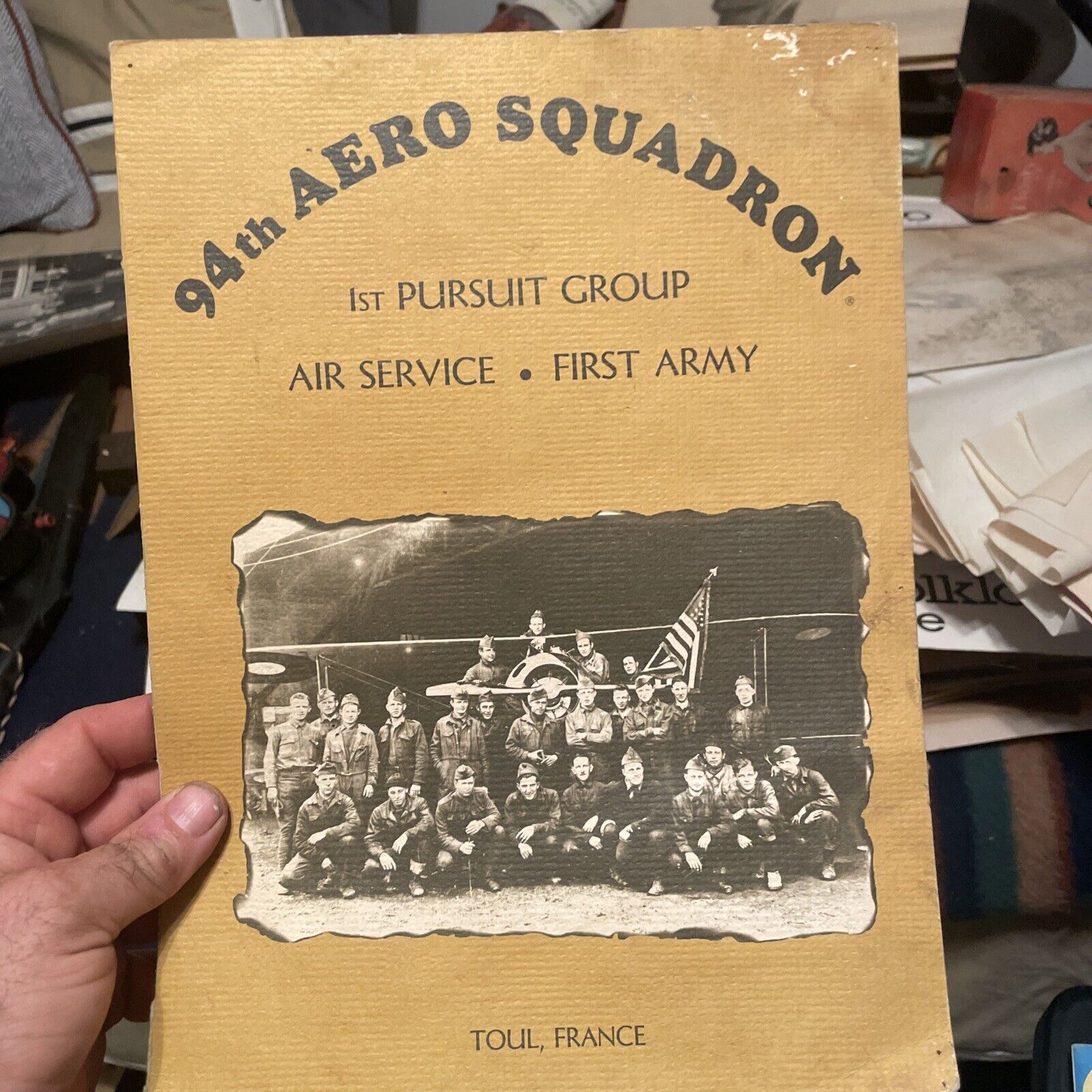 1980 94TH AERO SQUADRON vintage dinner menu 1ST PURSUIT GROUP AIR SERVICE & ARMY
